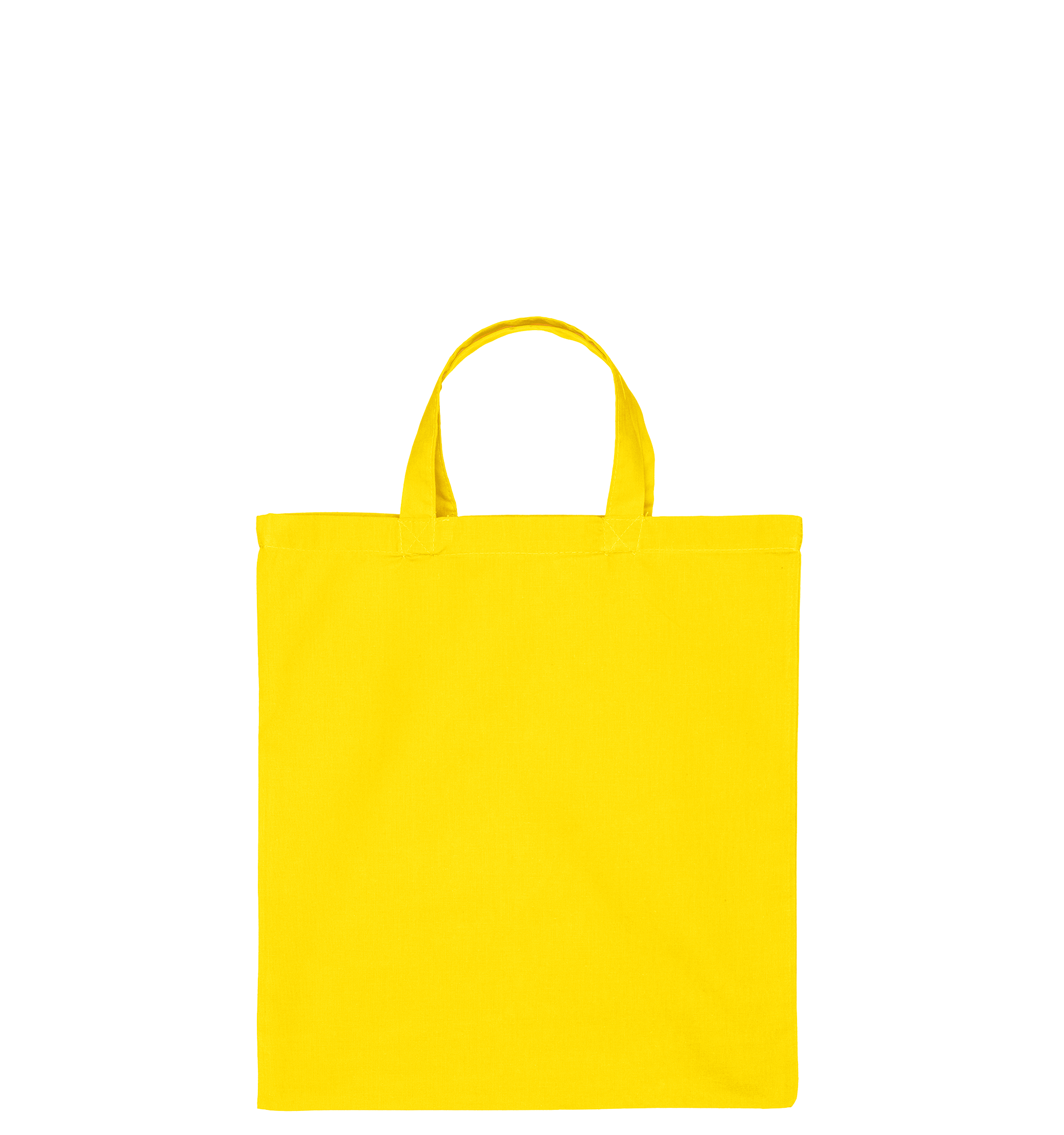 Katoenen draagtas | Korte Hengsels | Geel