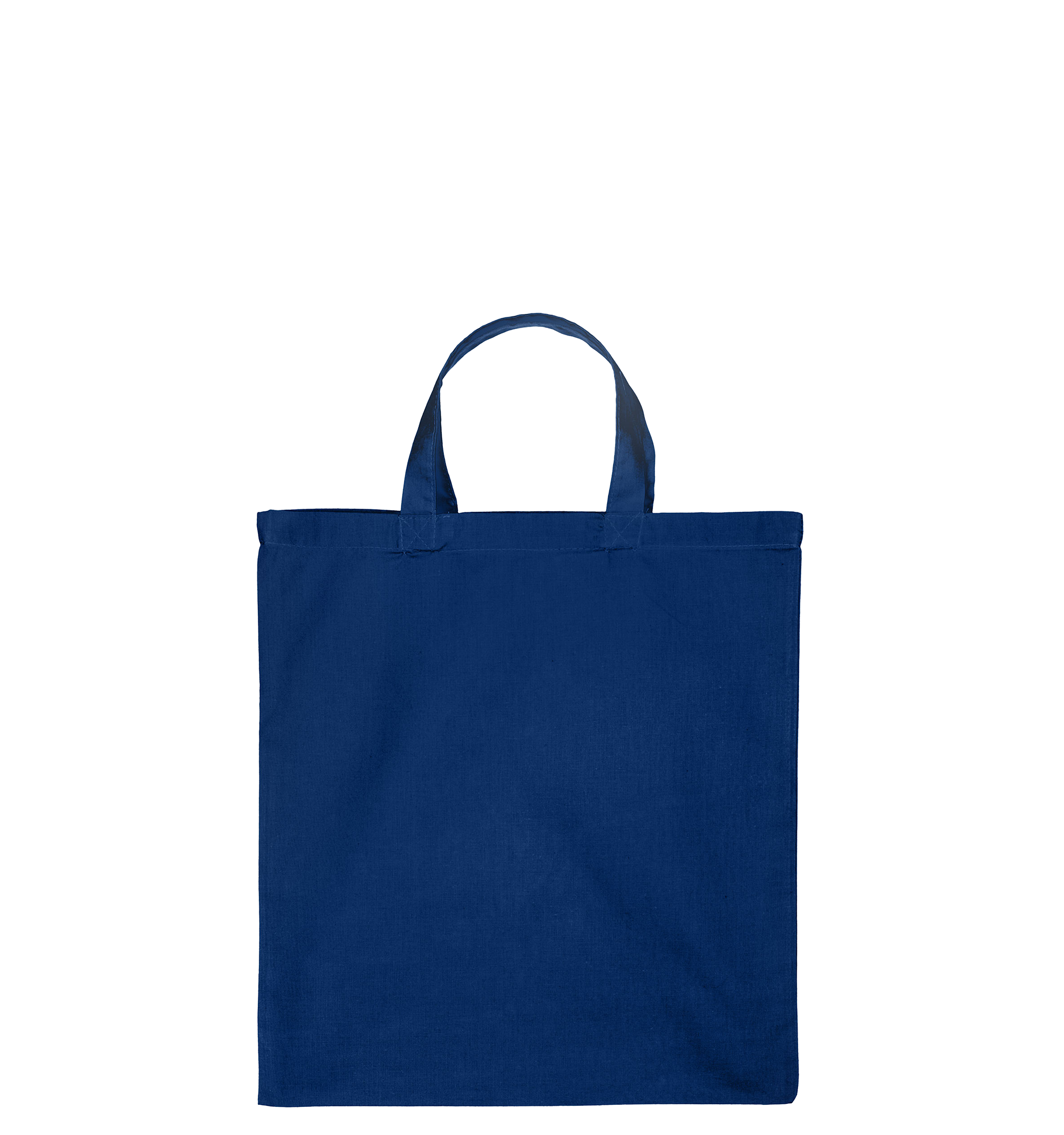 Katoenen draagtas | Korte Hengsels | Licht Navy