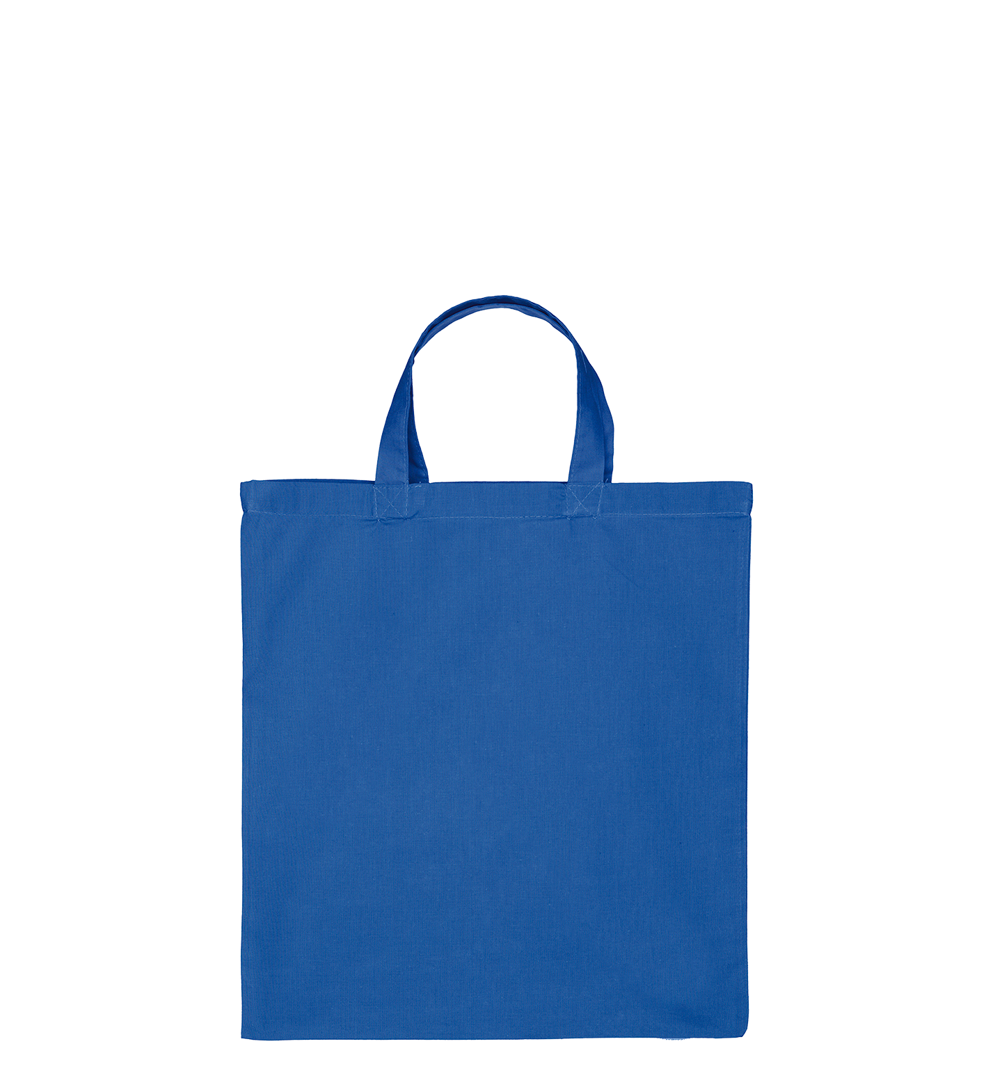 Katoenen draagtas | Korte Hengsels | Royal Blauw