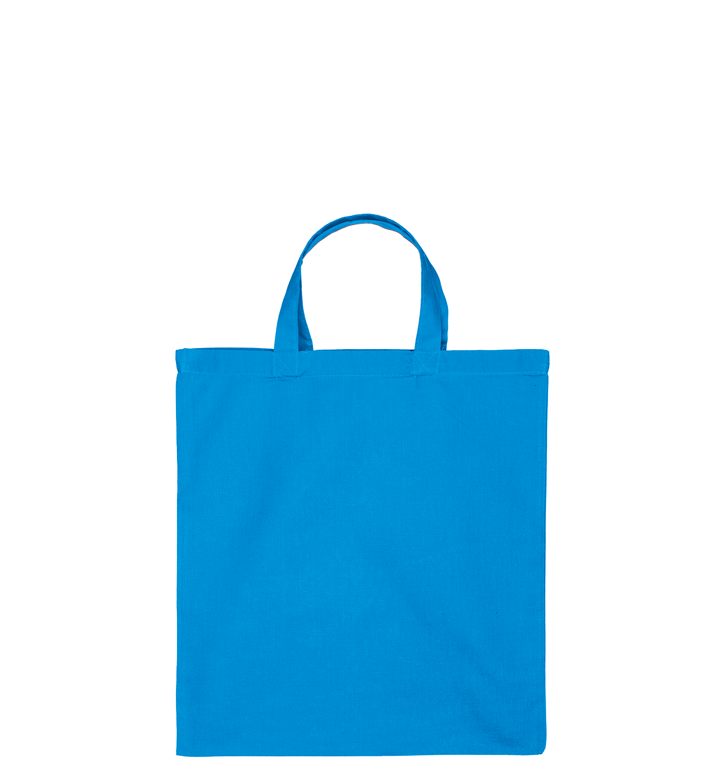 Katoenen draagtas | Korte Hengsels | Proces Blauw