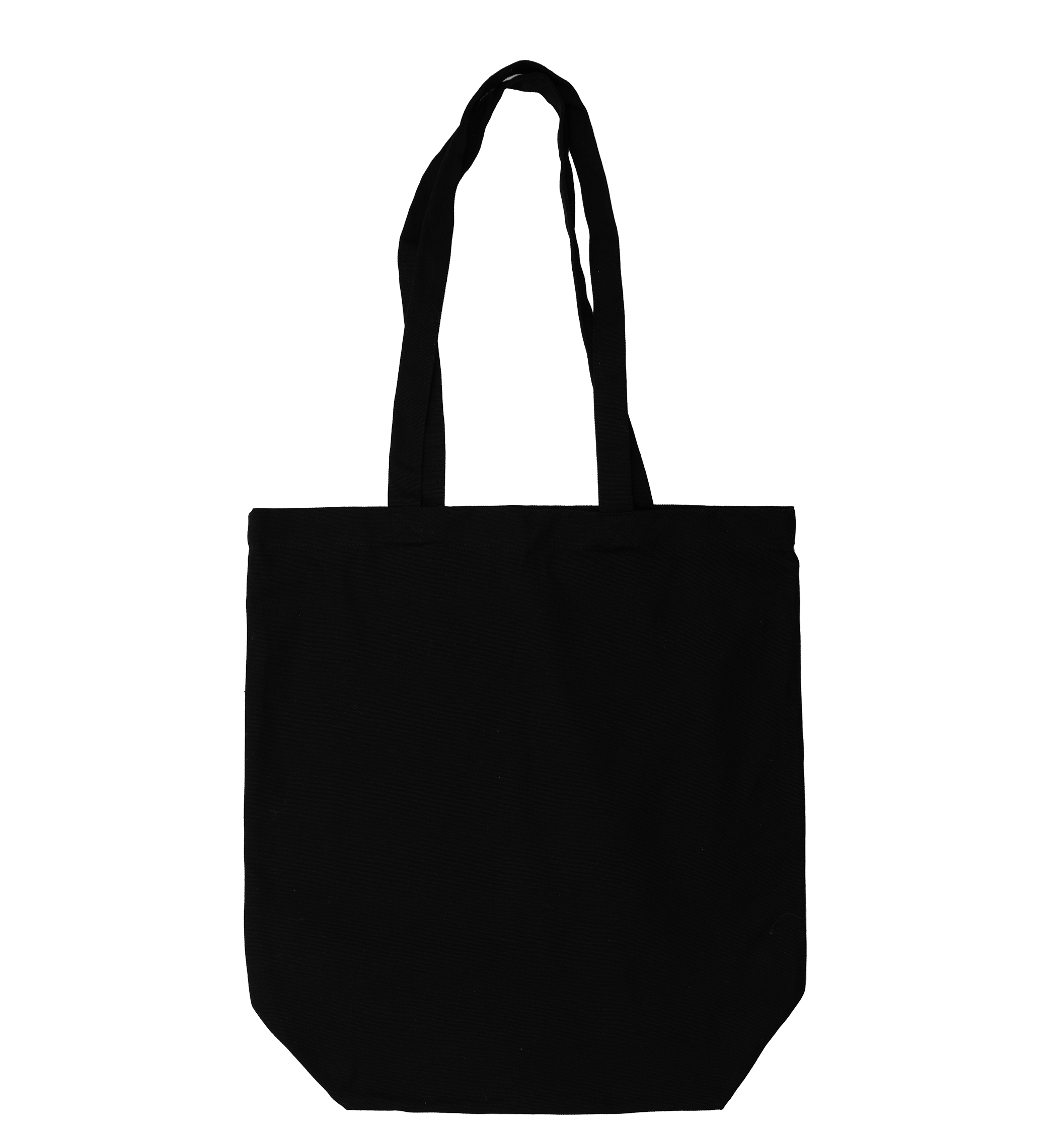 Katoenen Winkeltas met Bodem | Zwart